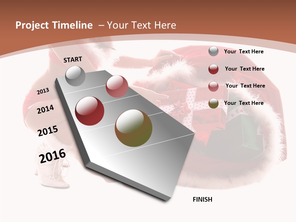 Santa Bag Gift PowerPoint Template