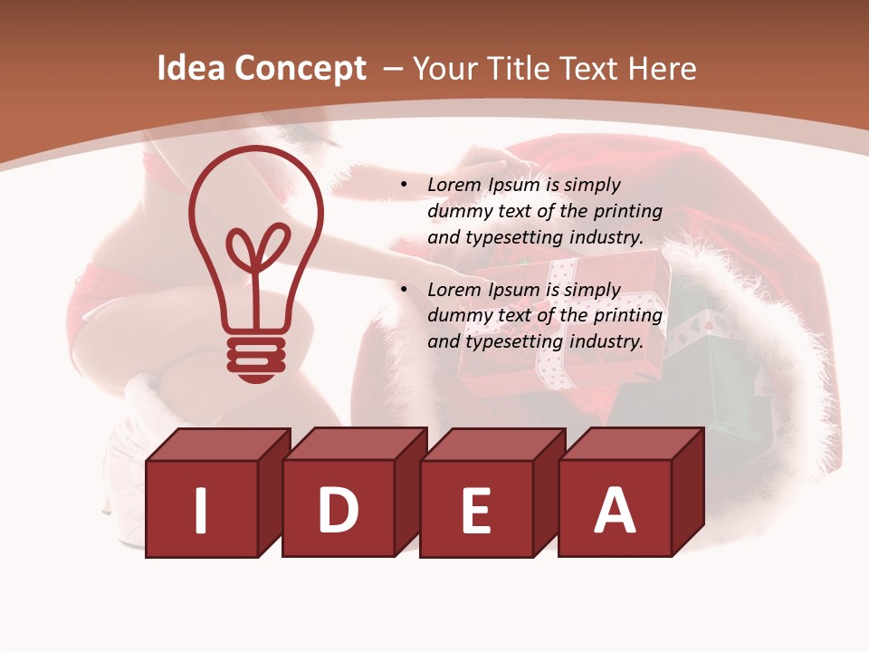 Santa Bag Gift PowerPoint Template