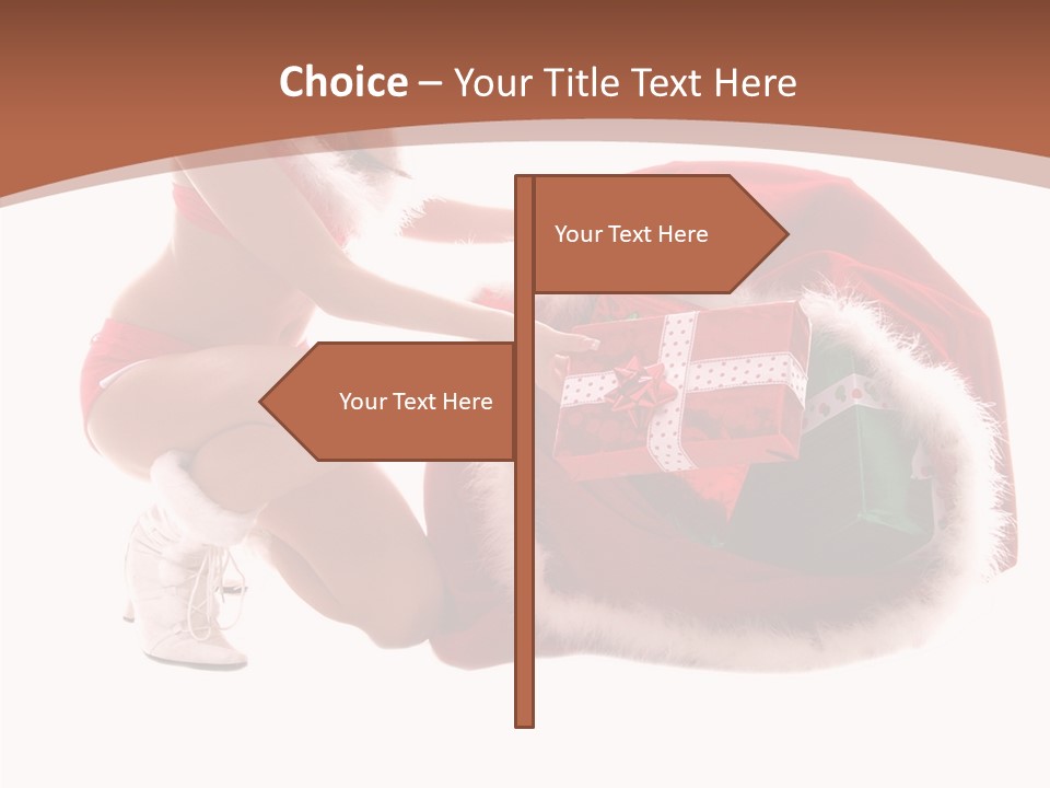 Santa Bag Gift PowerPoint Template