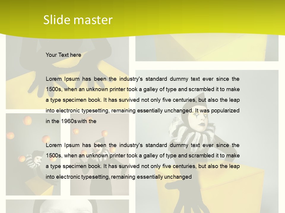 Hand Pose Performer PowerPoint Template