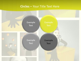 Hand Pose Performer PowerPoint Template