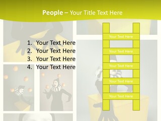 Hand Pose Performer PowerPoint Template