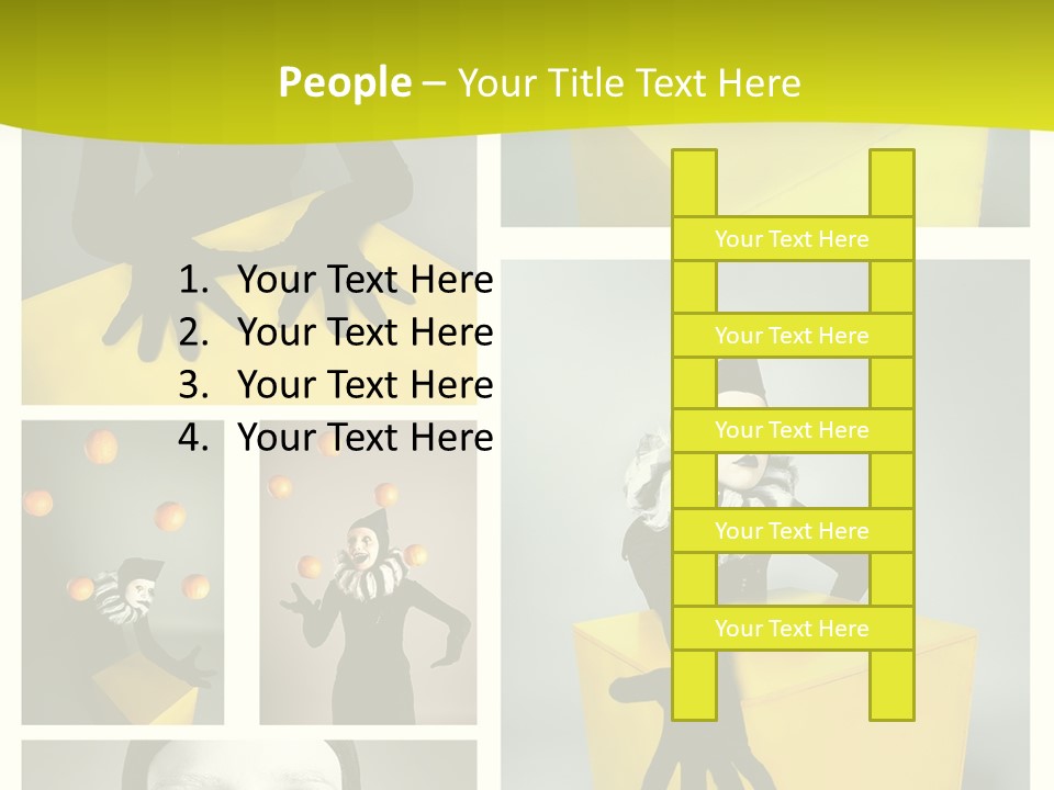 Hand Pose Performer PowerPoint Template