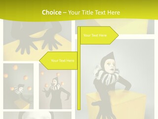 Hand Pose Performer PowerPoint Template