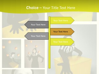Hand Pose Performer PowerPoint Template
