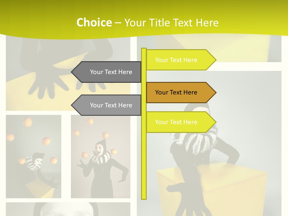 Hand Pose Performer PowerPoint Template