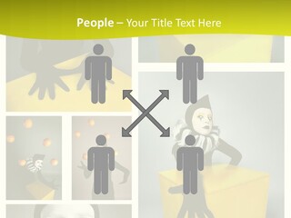 Hand Pose Performer PowerPoint Template