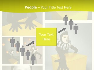 Hand Pose Performer PowerPoint Template