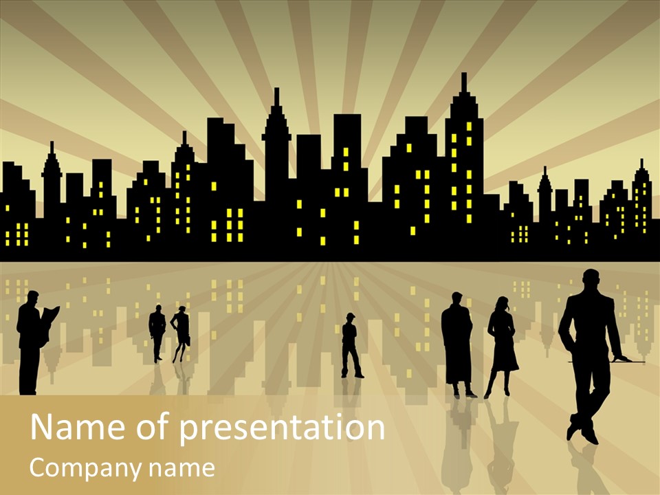 Property Drawing Wealthy PowerPoint Template