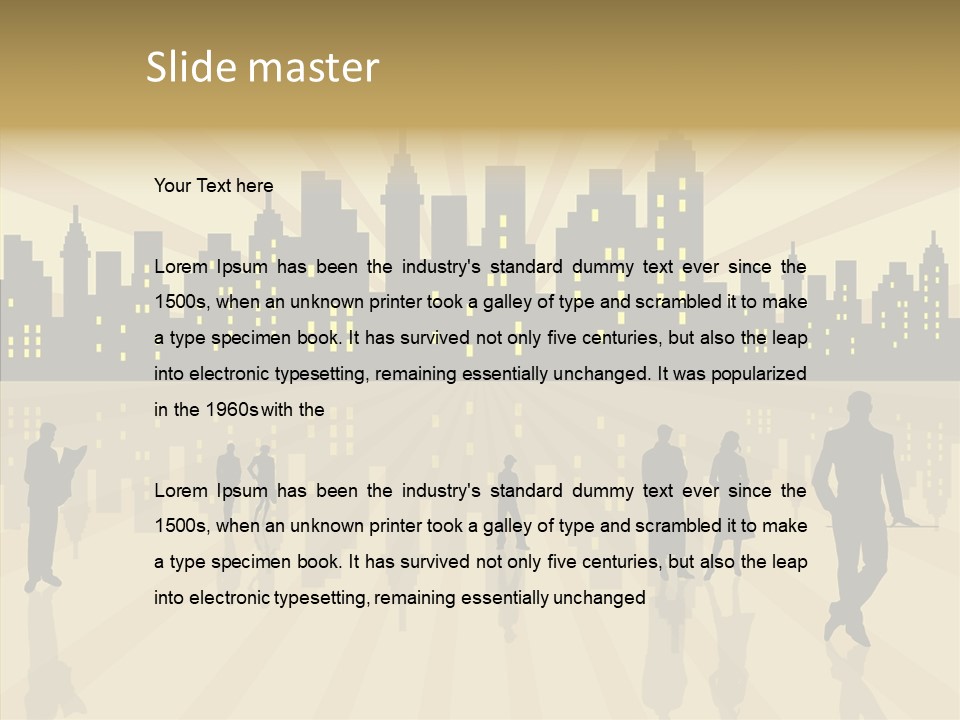 Property Drawing Wealthy PowerPoint Template