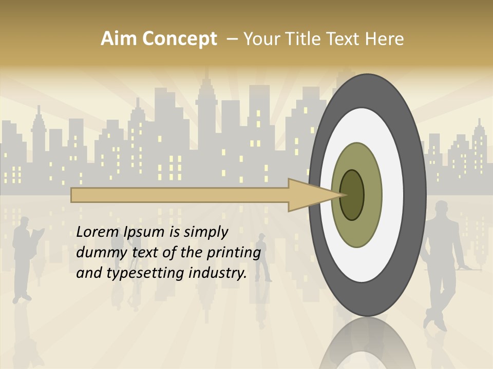 Property Drawing Wealthy PowerPoint Template