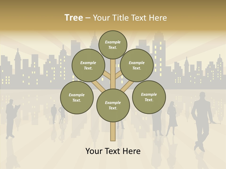 Property Drawing Wealthy PowerPoint Template