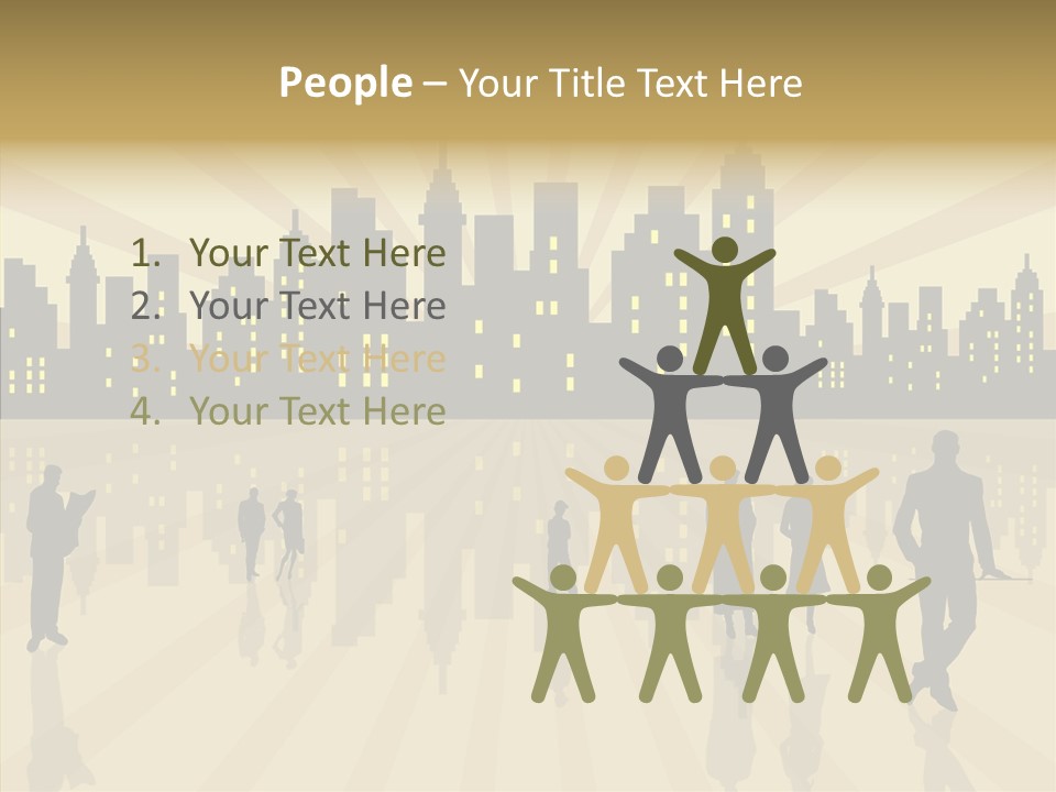 Property Drawing Wealthy PowerPoint Template