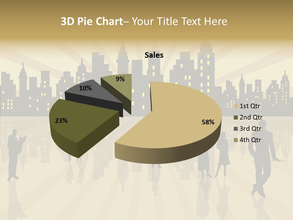Property Drawing Wealthy PowerPoint Template