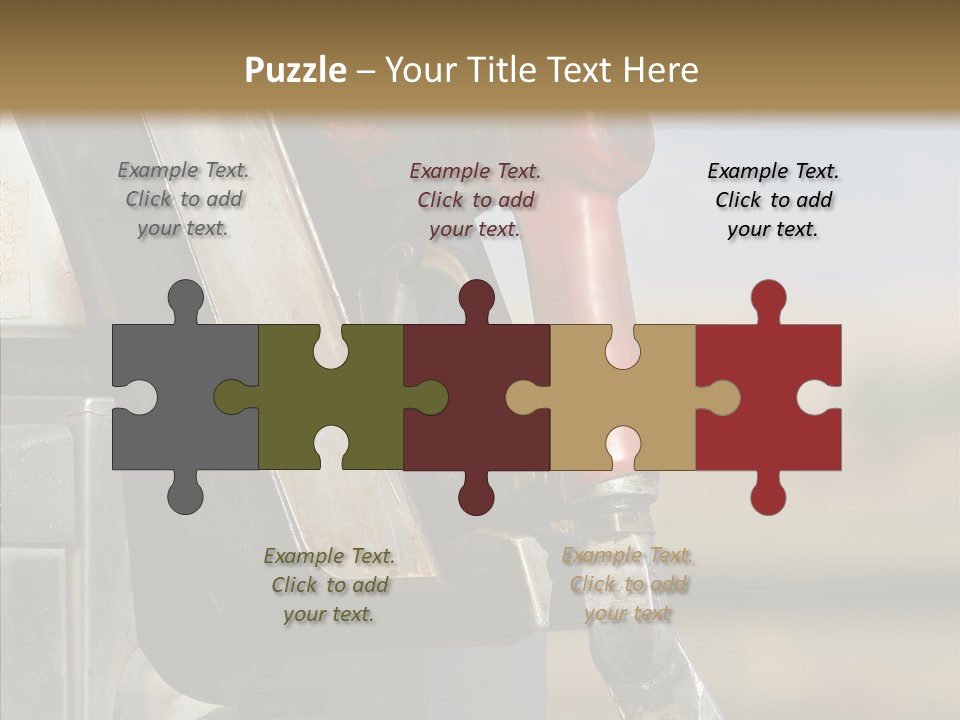 Oil Nozzle Gasoline PowerPoint Template