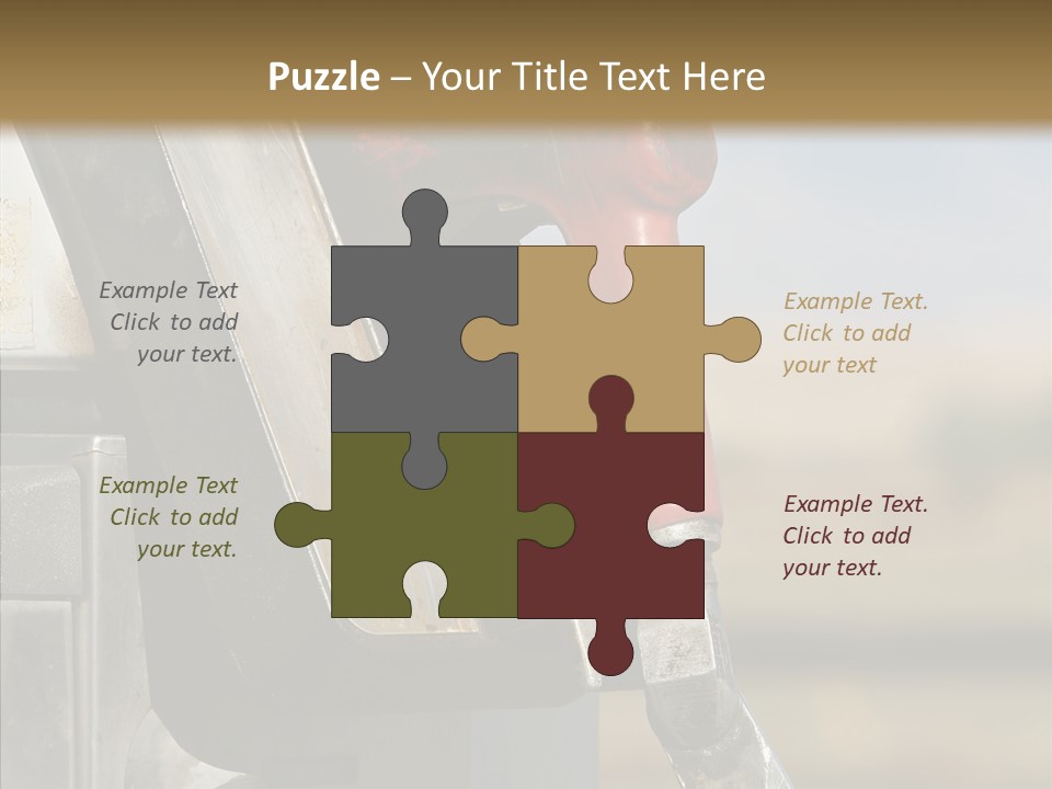 Oil Nozzle Gasoline PowerPoint Template