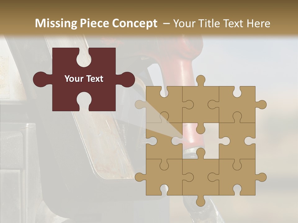 Oil Nozzle Gasoline PowerPoint Template