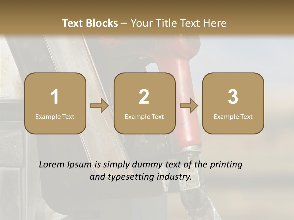 Oil Nozzle Gasoline PowerPoint Template