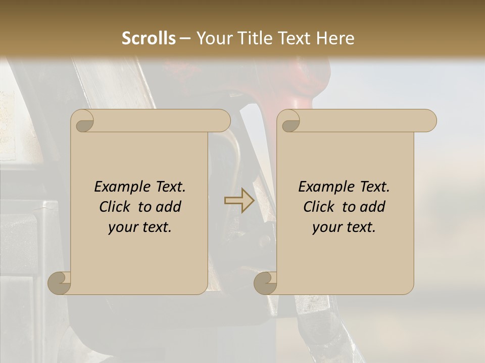 Oil Nozzle Gasoline PowerPoint Template