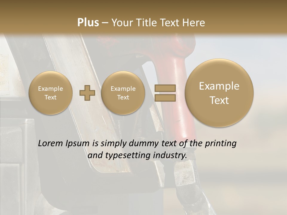 Oil Nozzle Gasoline PowerPoint Template