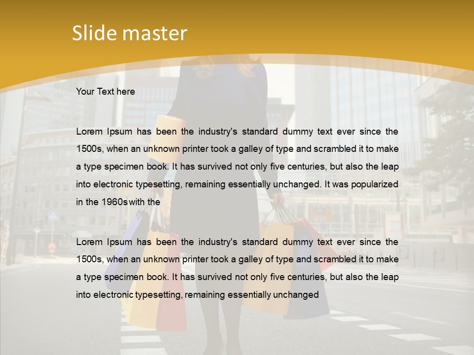 Shop Market City PowerPoint Template