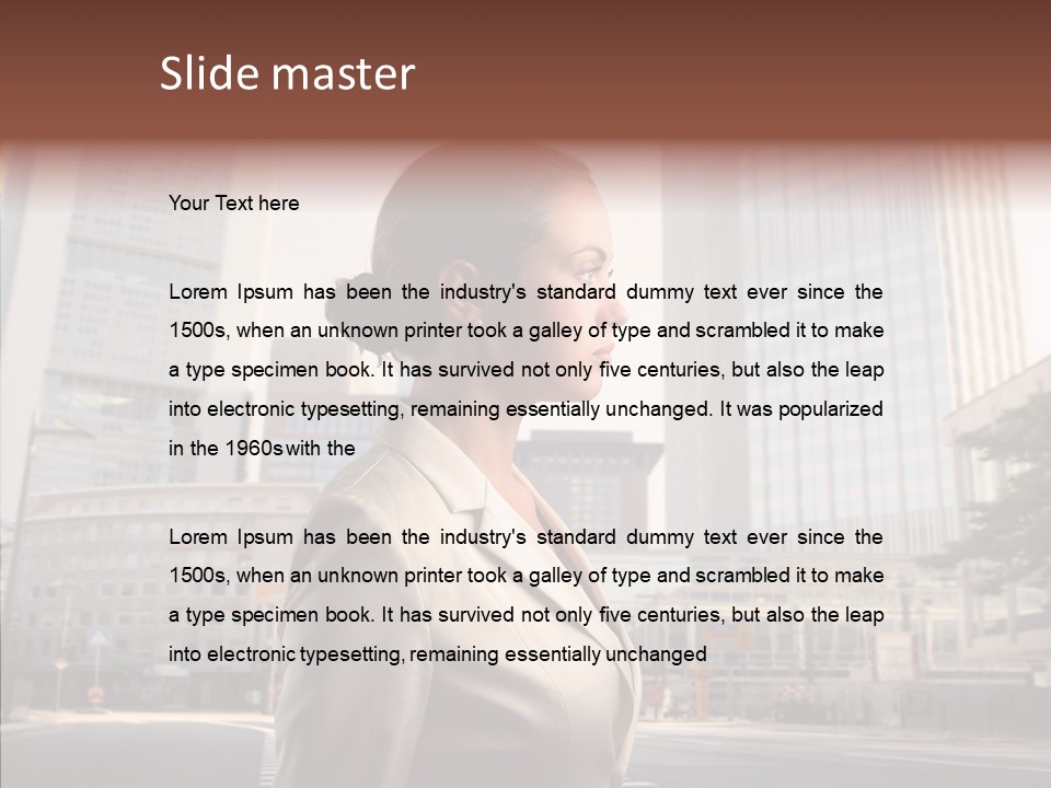 Profile Crosswalk Elegant PowerPoint Template