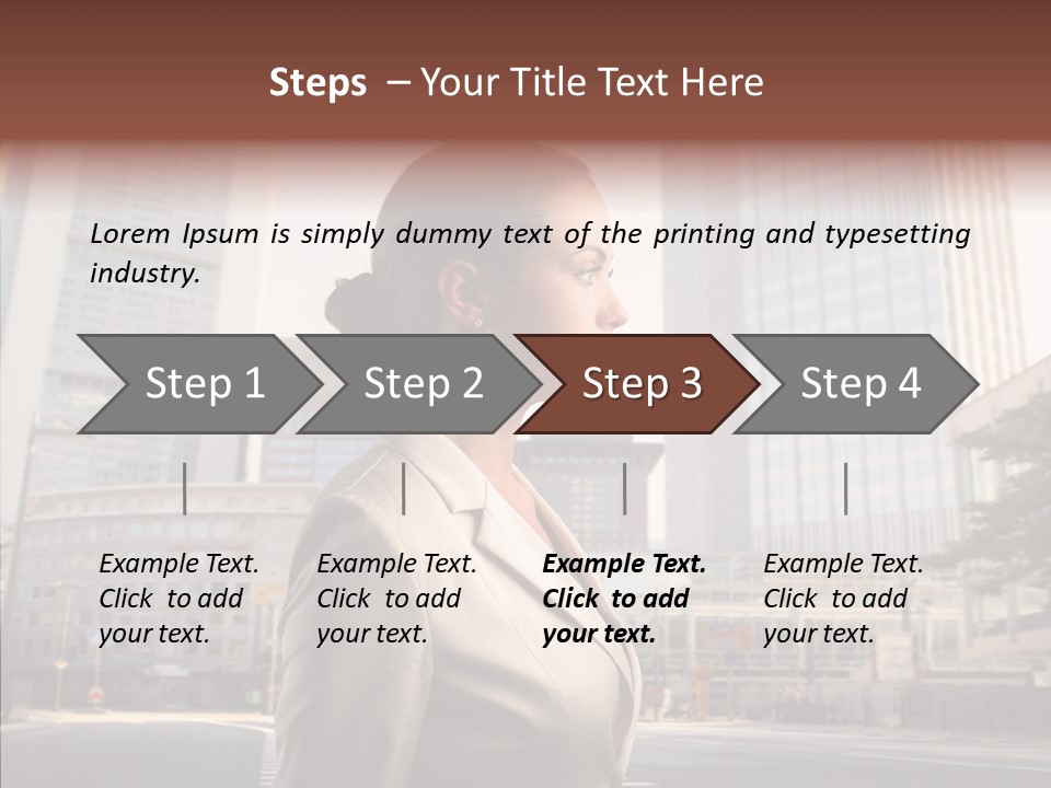 Profile Crosswalk Elegant PowerPoint Template