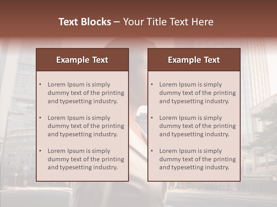 Profile Crosswalk Elegant PowerPoint Template
