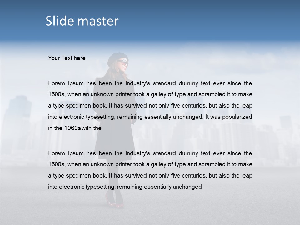 City Young Attractive PowerPoint Template