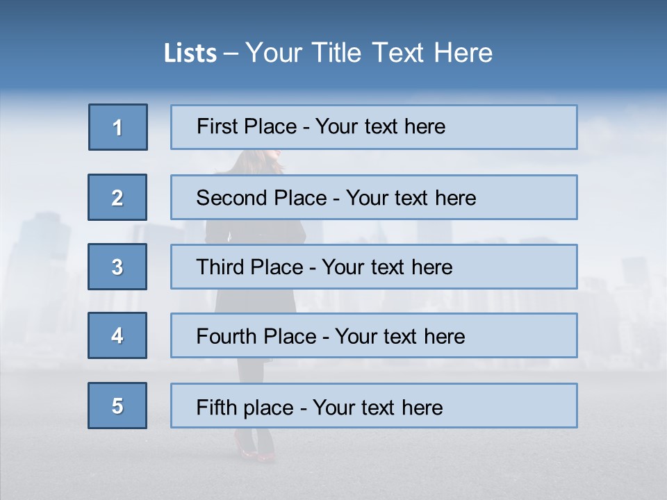 City Young Attractive PowerPoint Template