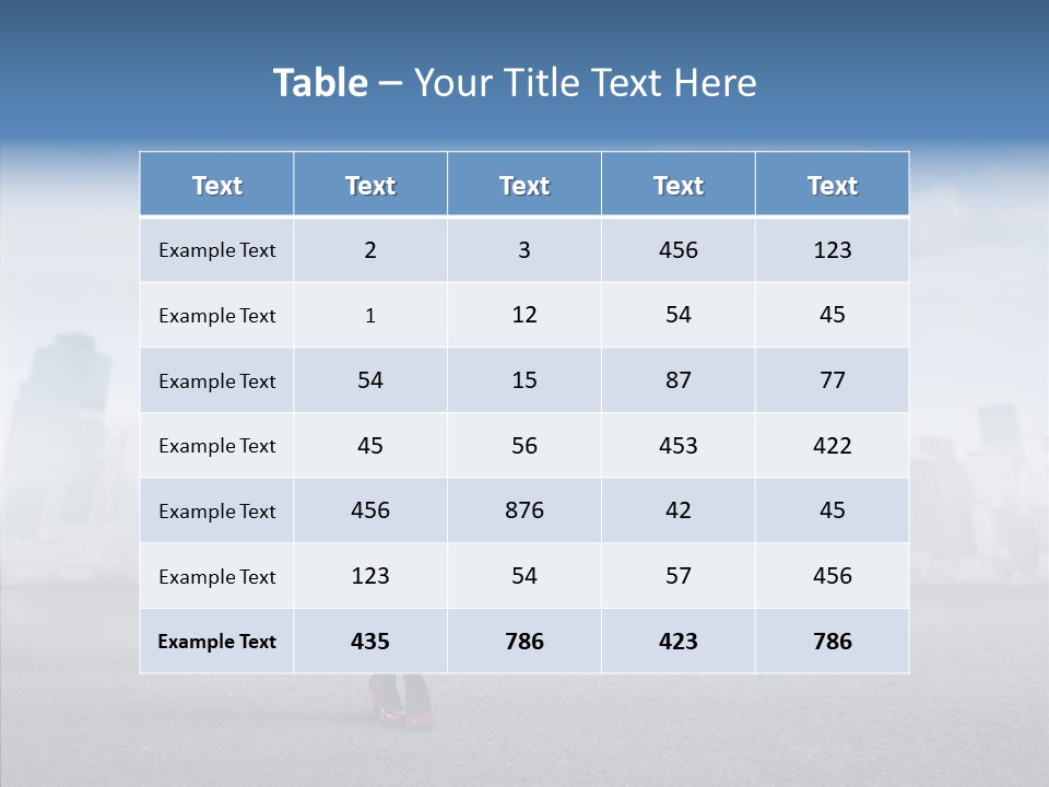 City Young Attractive PowerPoint Template