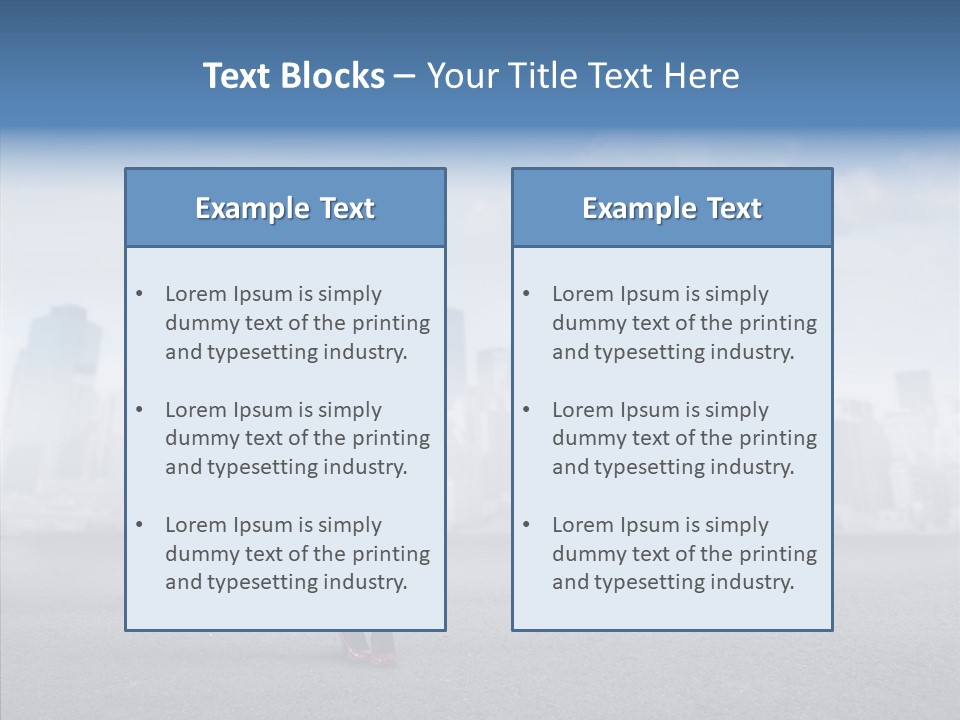City Young Attractive PowerPoint Template