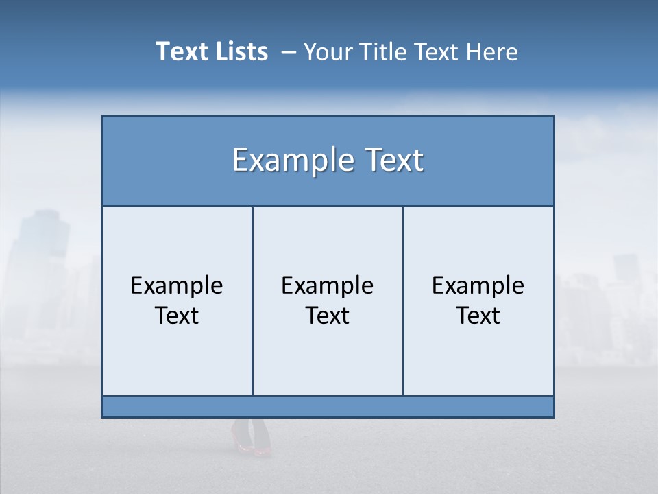 City Young Attractive PowerPoint Template
