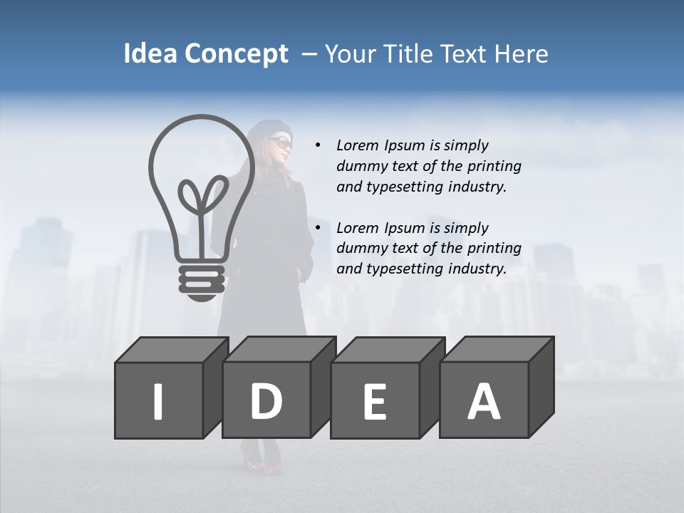 City Young Attractive PowerPoint Template