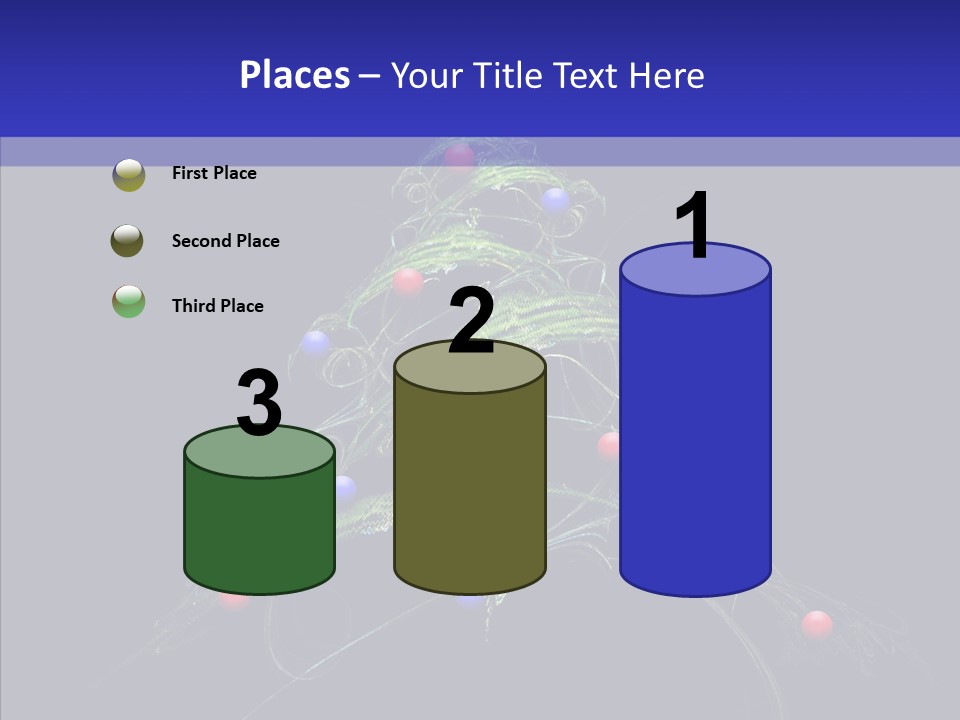 Green Decorations Christmas PowerPoint Template
