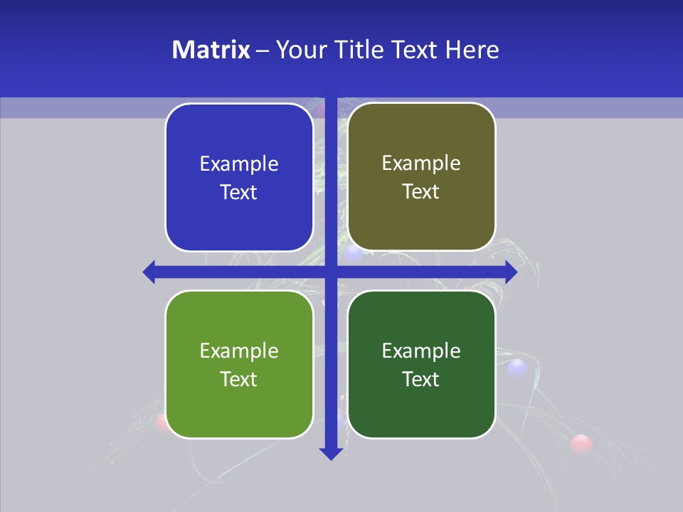 Green Decorations Christmas PowerPoint Template