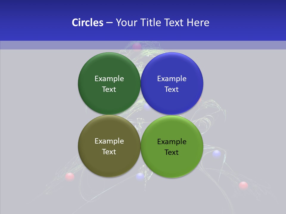 Green Decorations Christmas PowerPoint Template