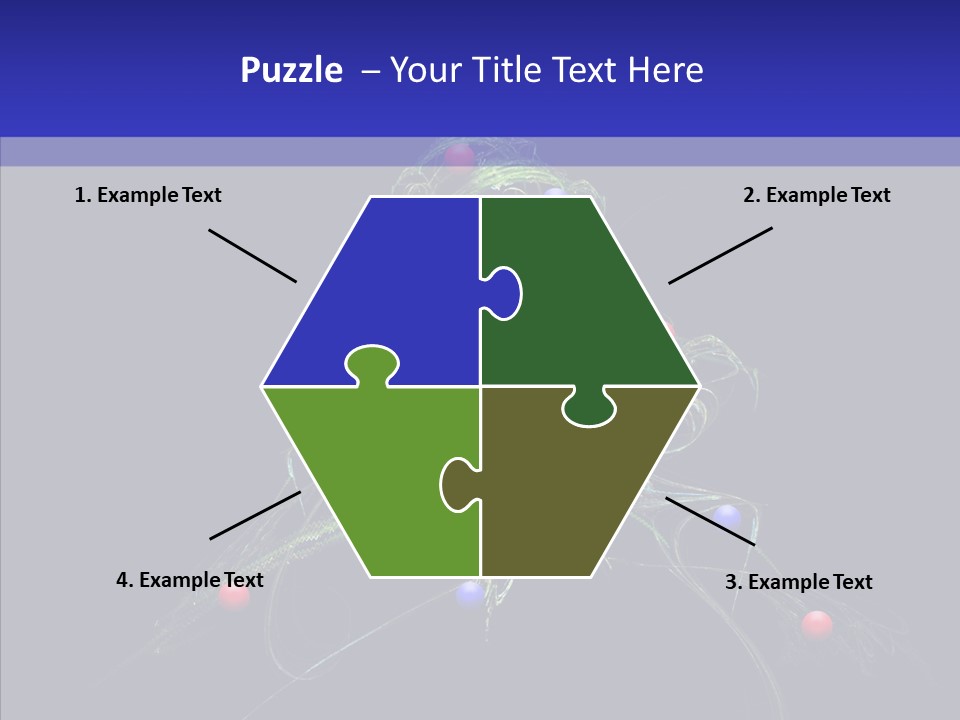 Green Decorations Christmas PowerPoint Template