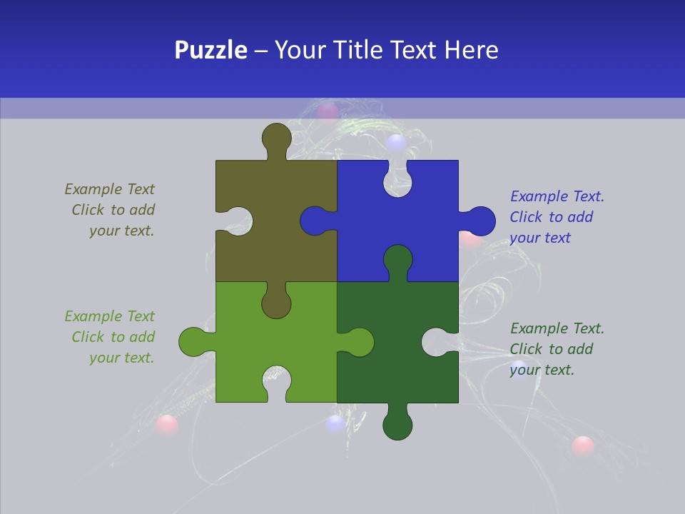 Green Decorations Christmas PowerPoint Template