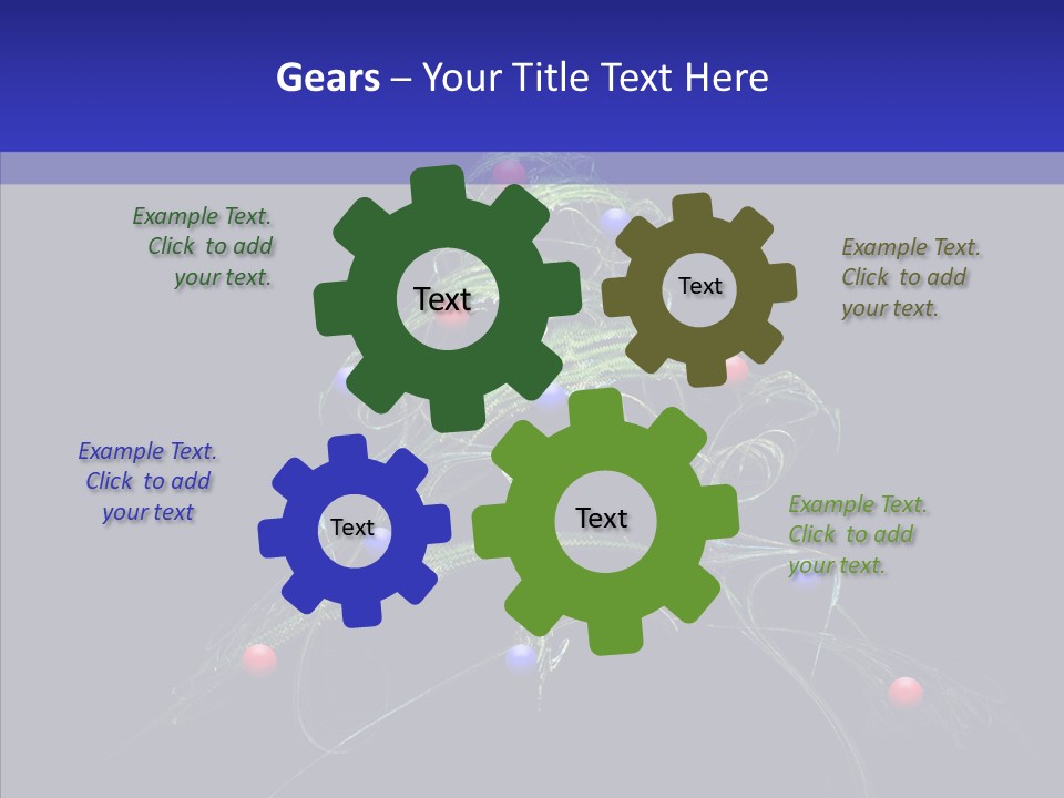 Green Decorations Christmas PowerPoint Template