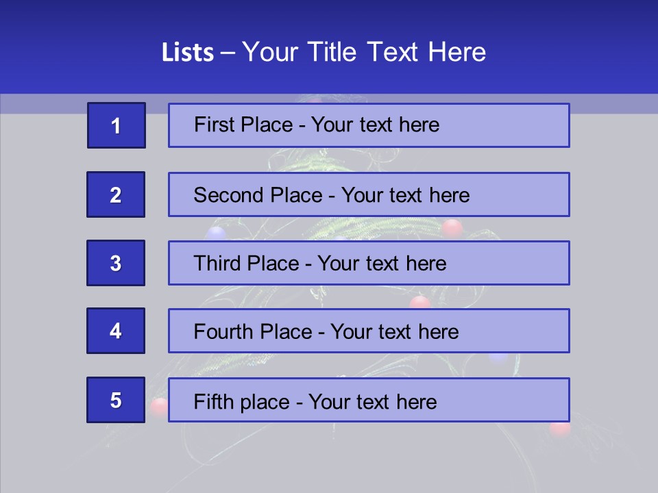 Green Decorations Christmas PowerPoint Template
