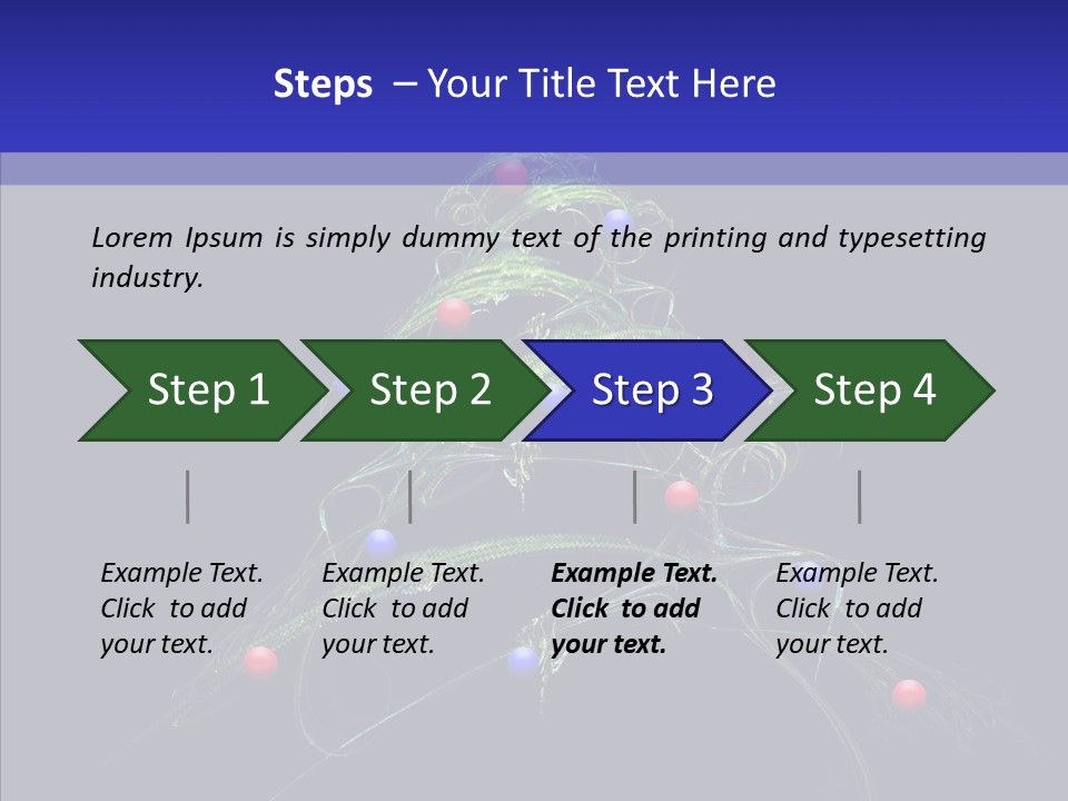 Green Decorations Christmas PowerPoint Template