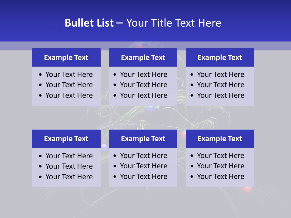 Green Decorations Christmas PowerPoint Template