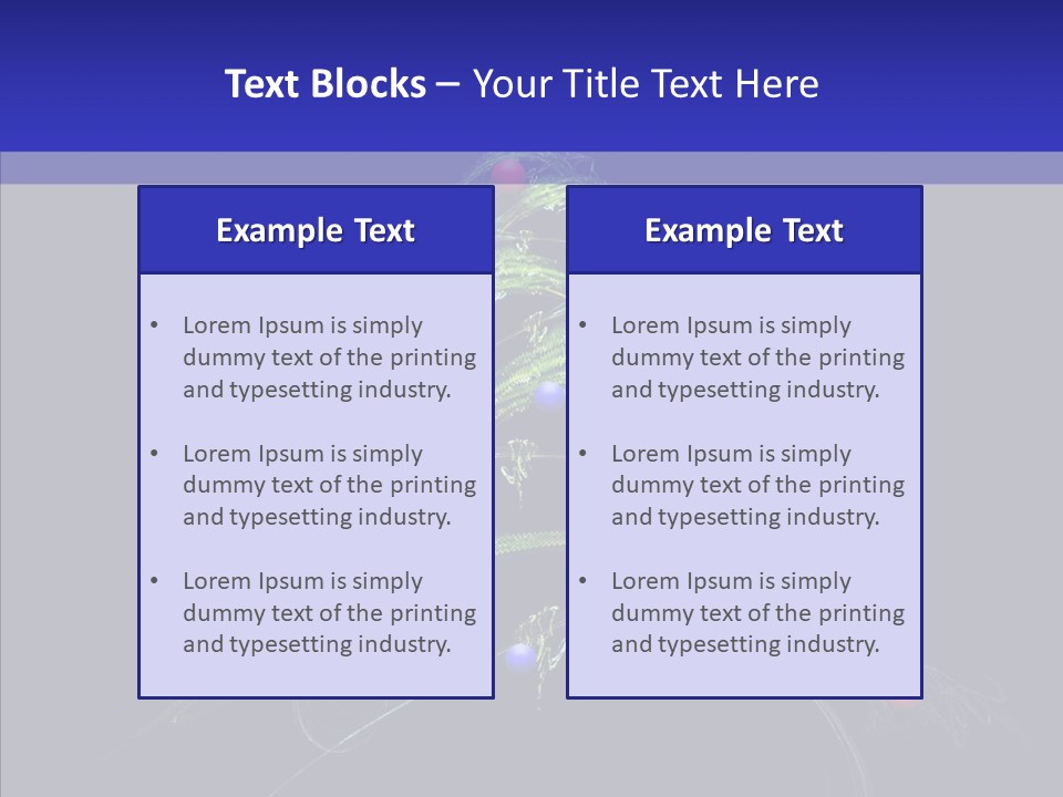 Green Decorations Christmas PowerPoint Template