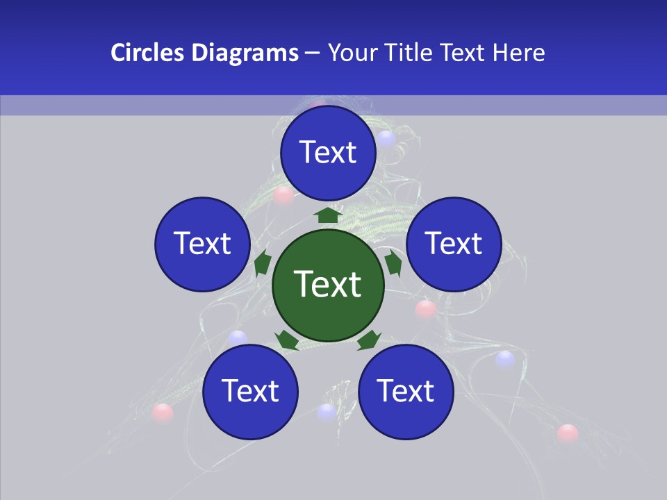 Green Decorations Christmas PowerPoint Template