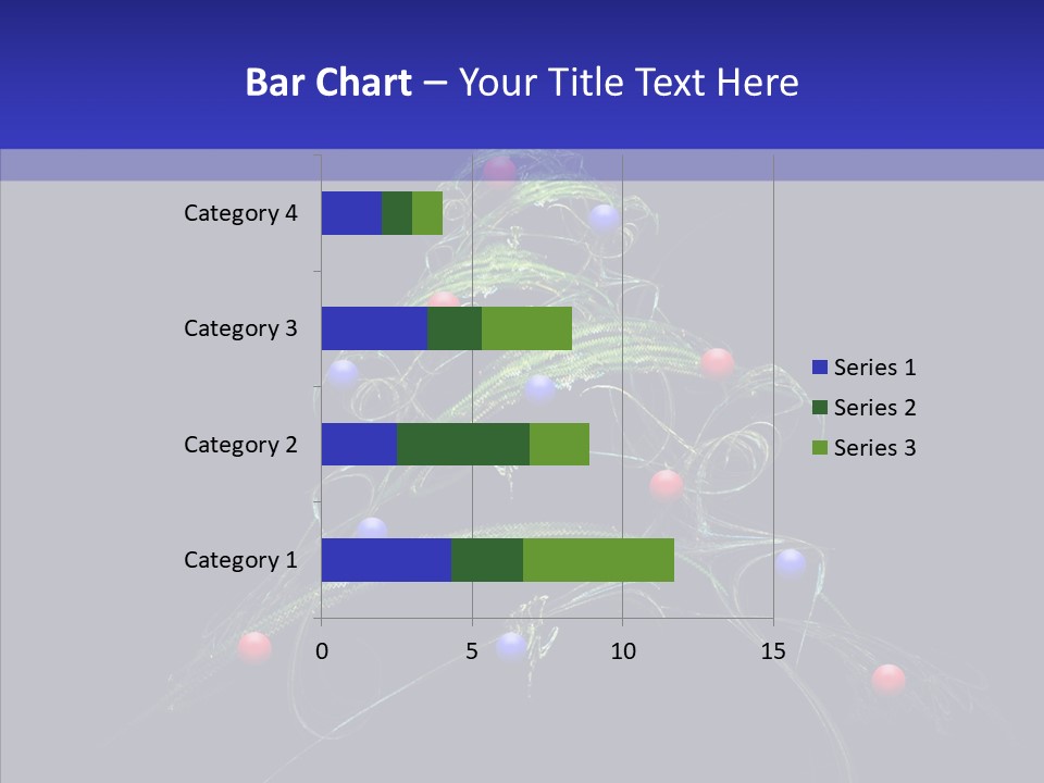 Green Decorations Christmas PowerPoint Template