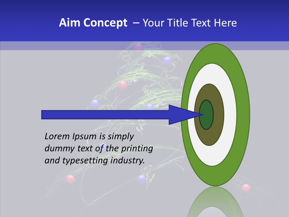 Green Decorations Christmas PowerPoint Template