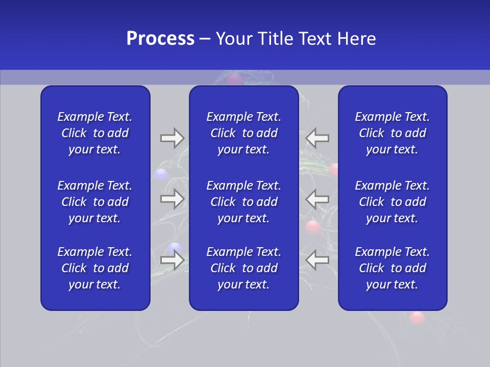 Green Decorations Christmas PowerPoint Template