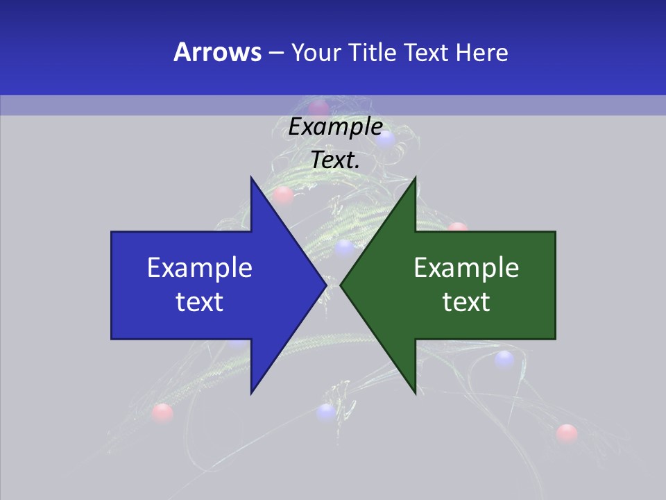 Green Decorations Christmas PowerPoint Template