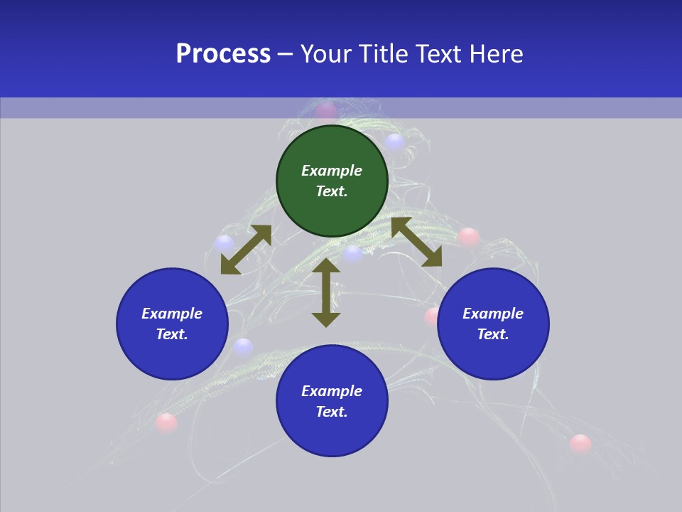 Green Decorations Christmas PowerPoint Template